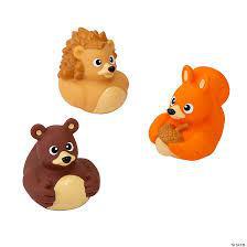 2" Woodland Animal Rubber Duck
