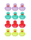 1.5" Mini Religious Inspirational Message Rubber Duck