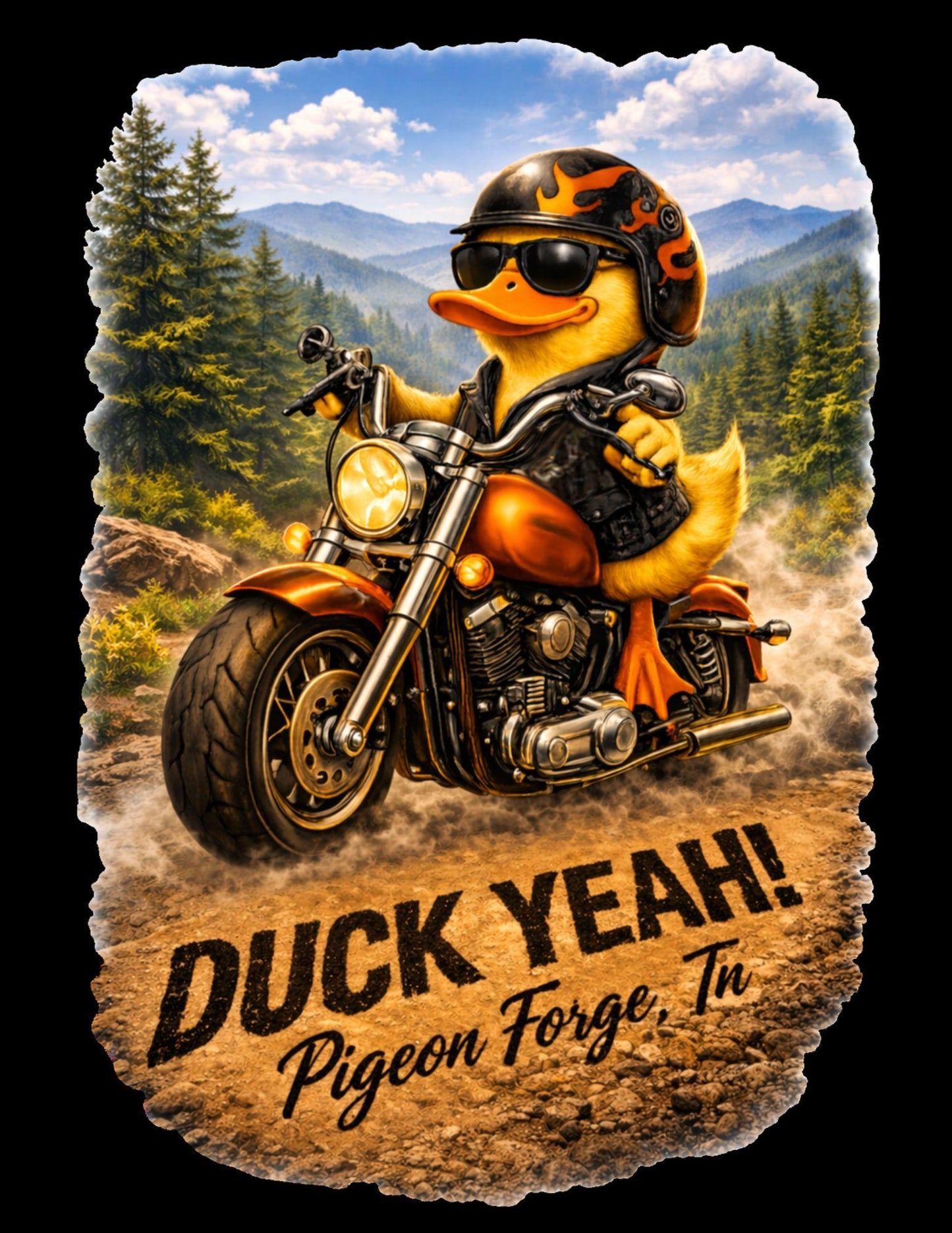 Motorcycle Duck Tee