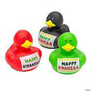 2" Happy Kwanzaa Rubber Ducks