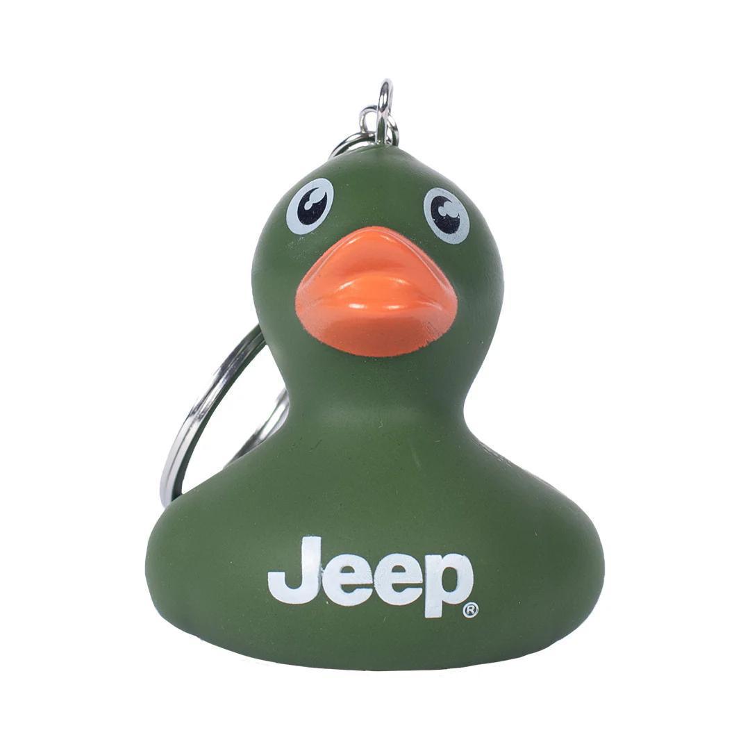9330: Dk Green Duck Jeep Keychain
