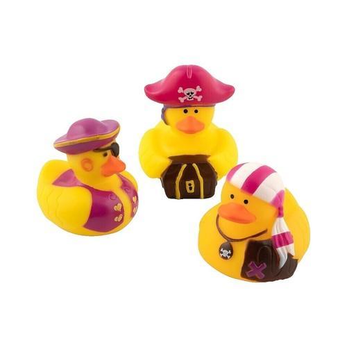 2" Pink and Purple Girl Pirate Duck
