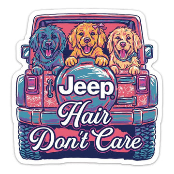 7245: Jeep Preppy Puppy Sticker