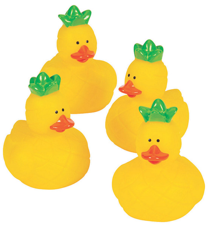 2" Pineapple Rubber Duck