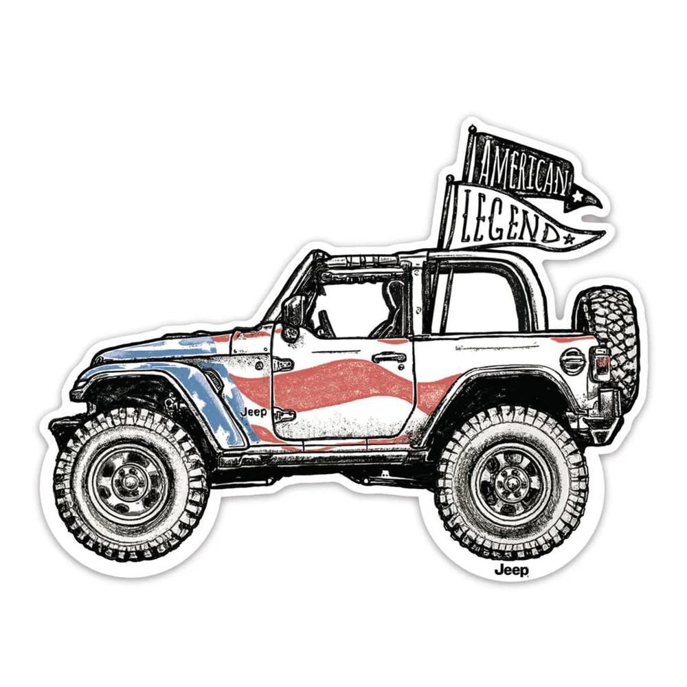 7243: Jeep USA Legend Sticker
