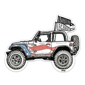 7243: Jeep USA Legend Sticker