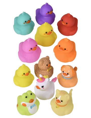 2" Kawaii Animal and Chick Rubber Duck