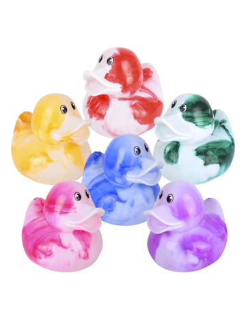 6" Smoky Marble Duck