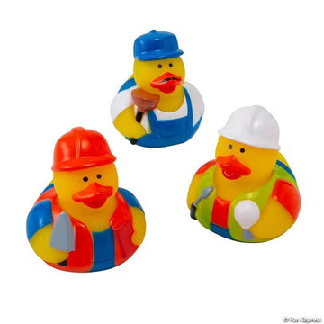 2" Trade Worker Rubber Duck
