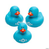 2" Blue & White Hanukkah Rubber Duck
