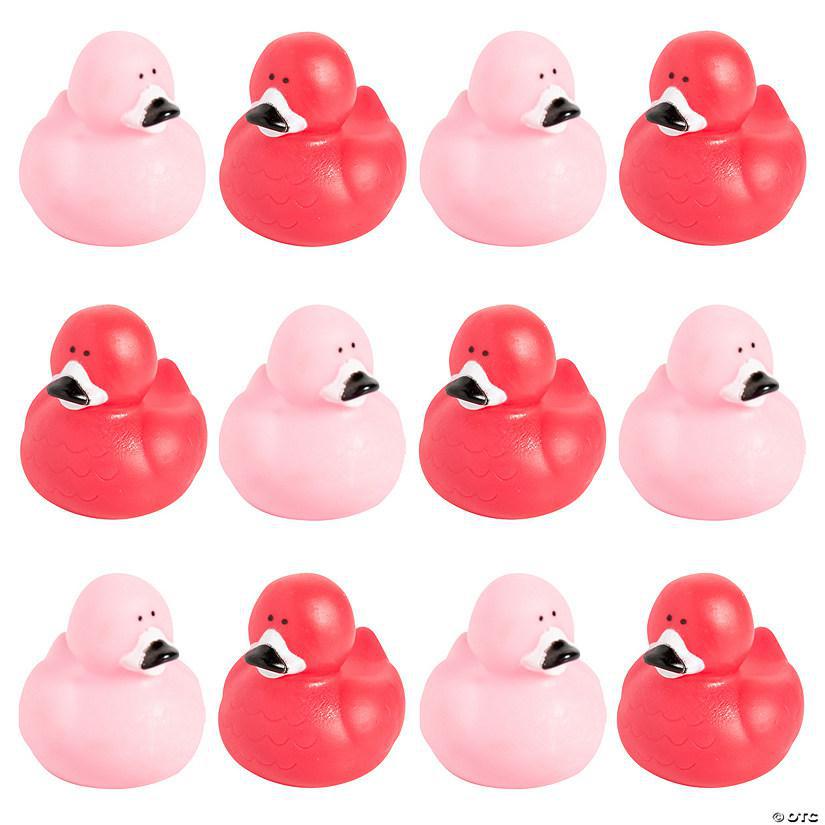 2" Flamingo Rubber Duck