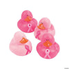 2" Awareness Pink Ribbon Rubber Duck