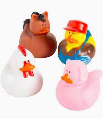 2" Farm Rubber Duck