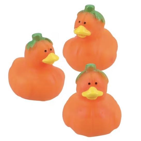 Micro Pumpkin Rubber Duck