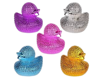2" Bling Chrome Duck