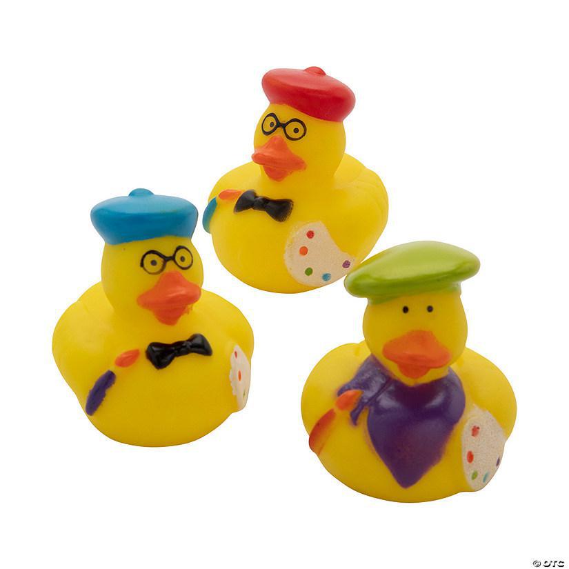 2" Little Artist Rubber Duck