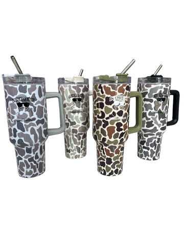 40oz Camo Duck Yeah Tumbler with Handle