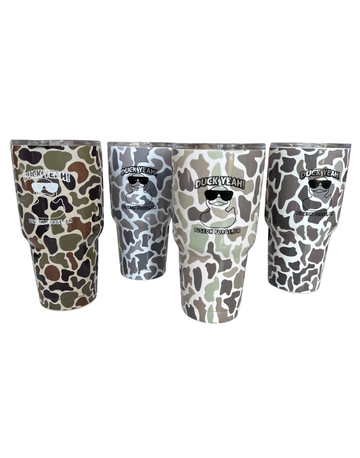30oz Camo No Handle Duck Yeah Tumbler