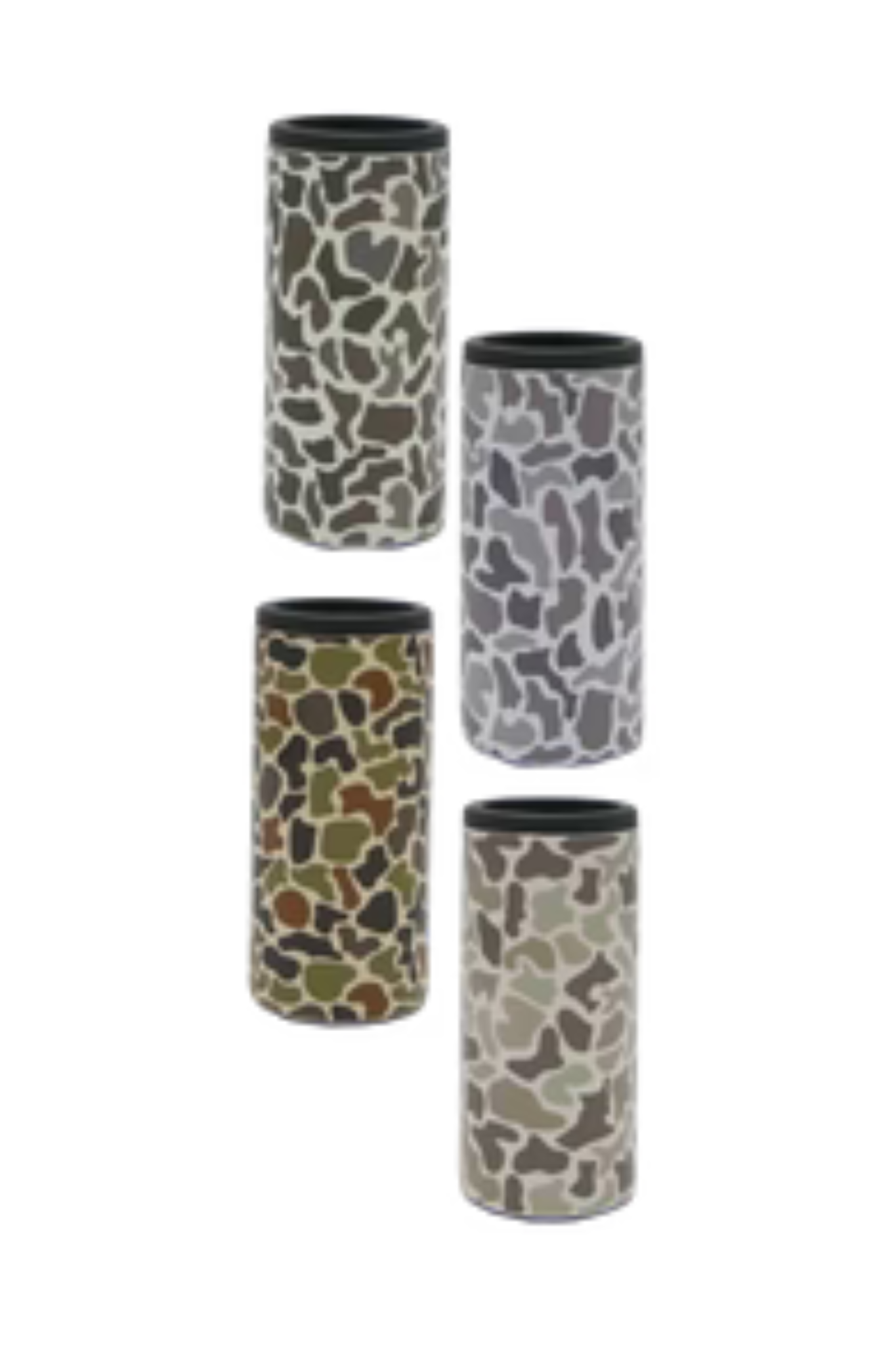 12oz Camo Slim Can Cooler