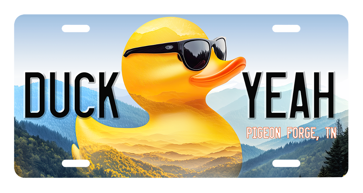 Duckscape License Plate