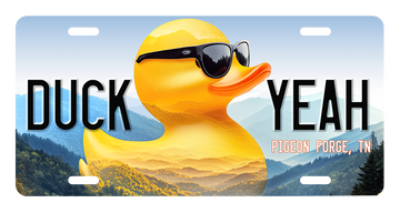 Duckscape License Plate