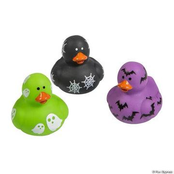 1.5" Mini Halloween-Printed Rubber Ducks